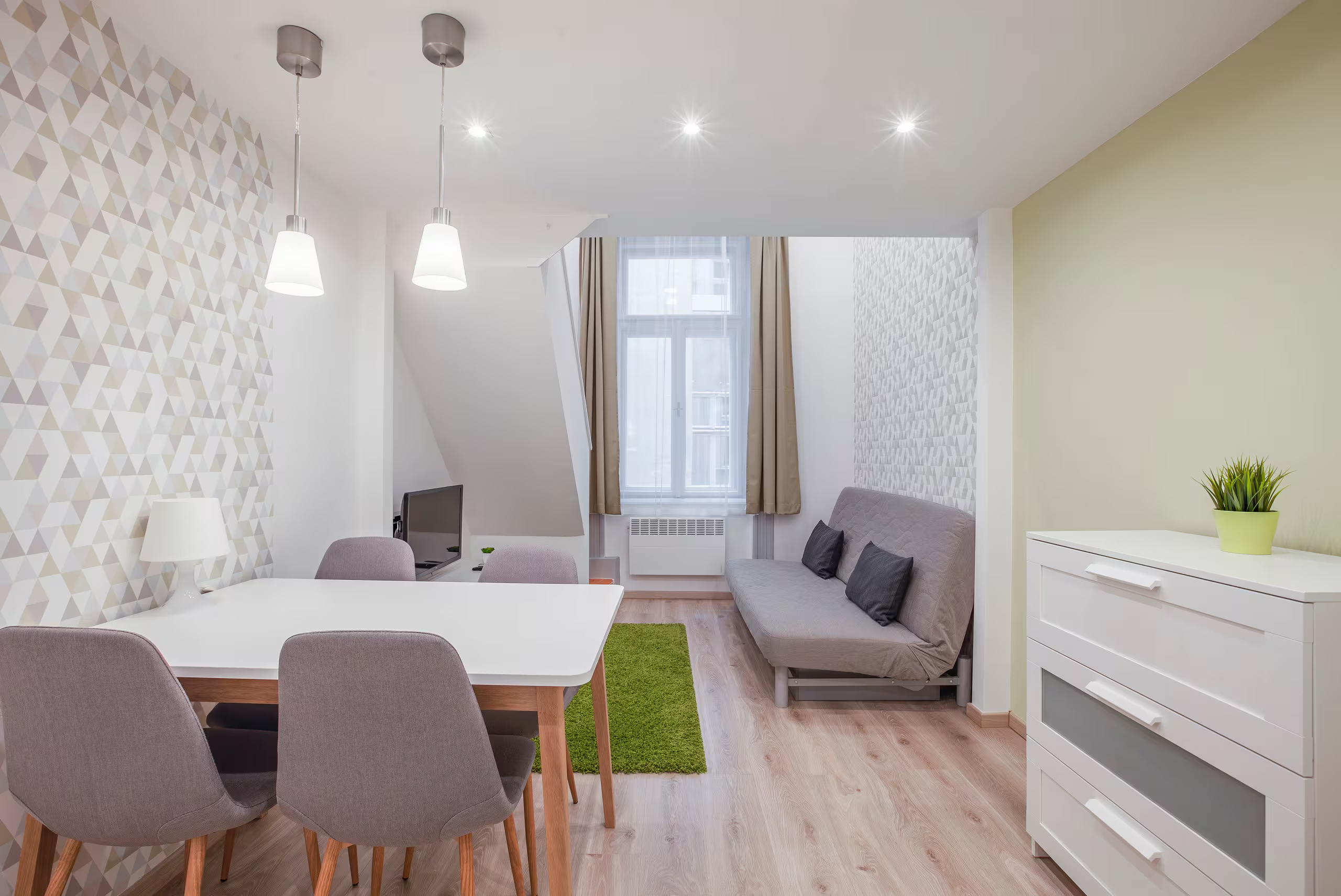 Living and dining area